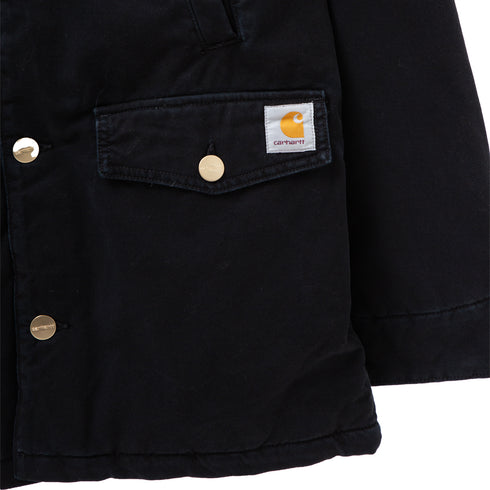Carhartt WIP Newman Coat Black Heavy Stone Wash I031195_89_60 Degli Uberti